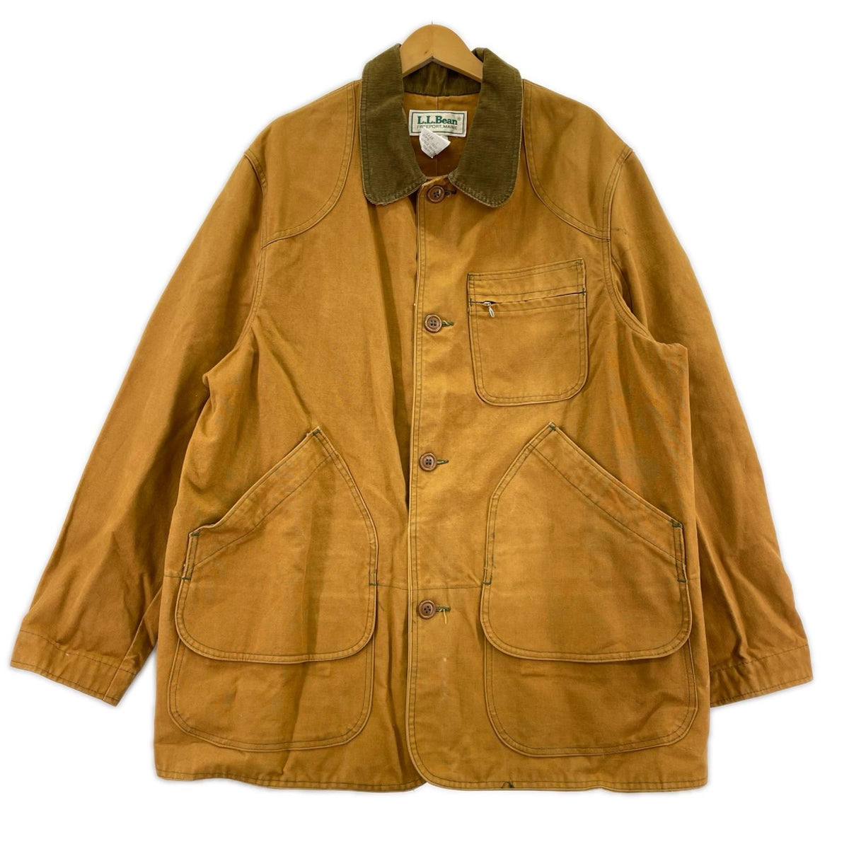 ジャケット 80s L.L.Bean キャンバスハンティングジャケット L 茶 L ブラウン