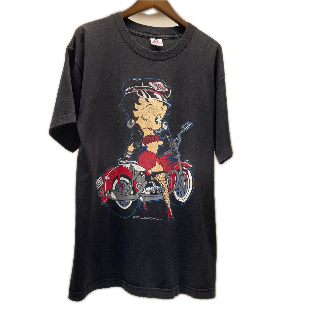 半袖Tシャツ 90s Betty Boop バイカー キャラクターTシャツ 195192年 L
