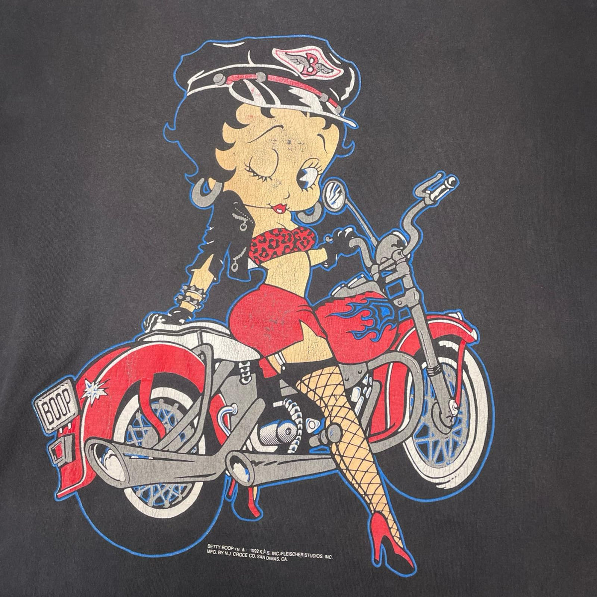 半袖Tシャツ 90s Betty Boop バイカー キャラクターTシャツ 195192年 L