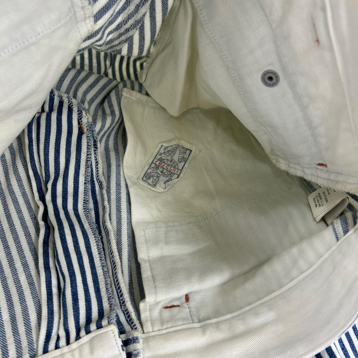 パンツ PAYDAY ヒッコリー パンツ 青 M ブルー