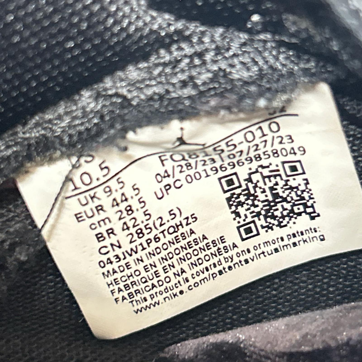 スニーカー Air Jordan 1 High Zoom CMFT 2 28.5cm (US10 1/2 UK10 EU47) ブラック
