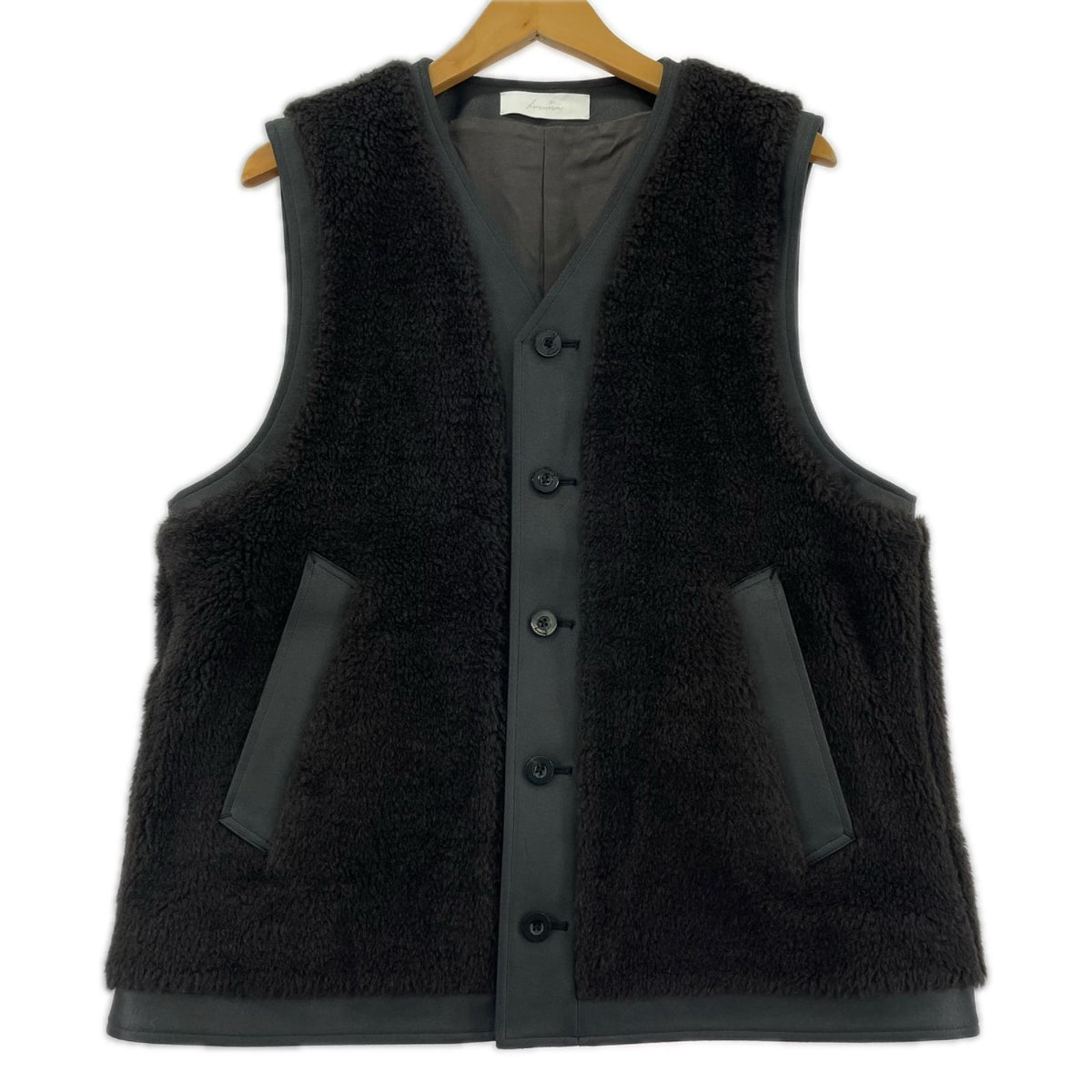 長袖シャツ IRENISA BOXY SINGLE BREASTED VEST 2 ブラウン