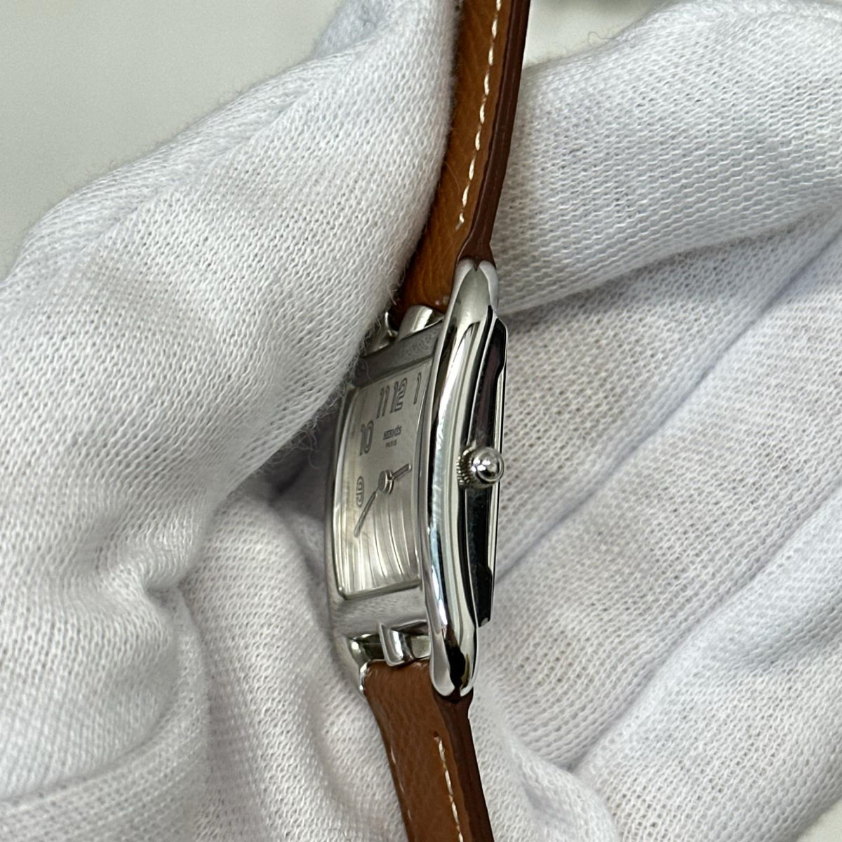エルメス/ケープゴッド/CC1.210/電池交換済み ※社外ベルト レディースQZ CC1.210 HERMES 腕時計
