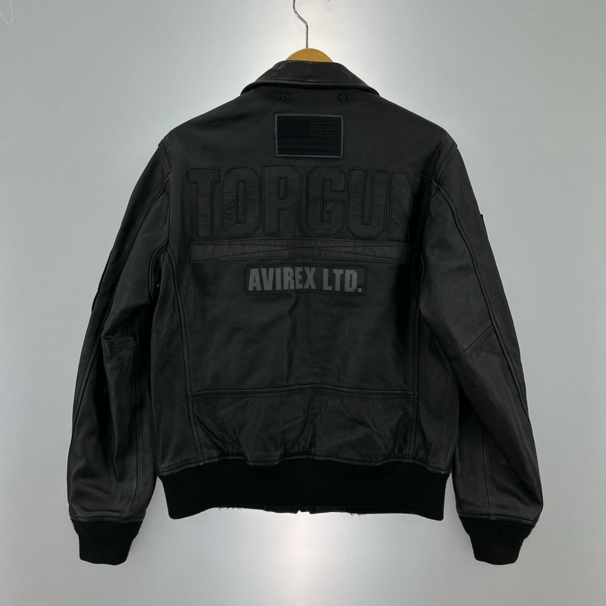 レザージャケット CWU LEATHER JKT TOP GUN/M/ブラック M ブラック