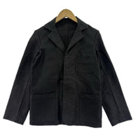 テーラードジャケット FRENCH WORK Black Moleskin Jacket 38 ブラック