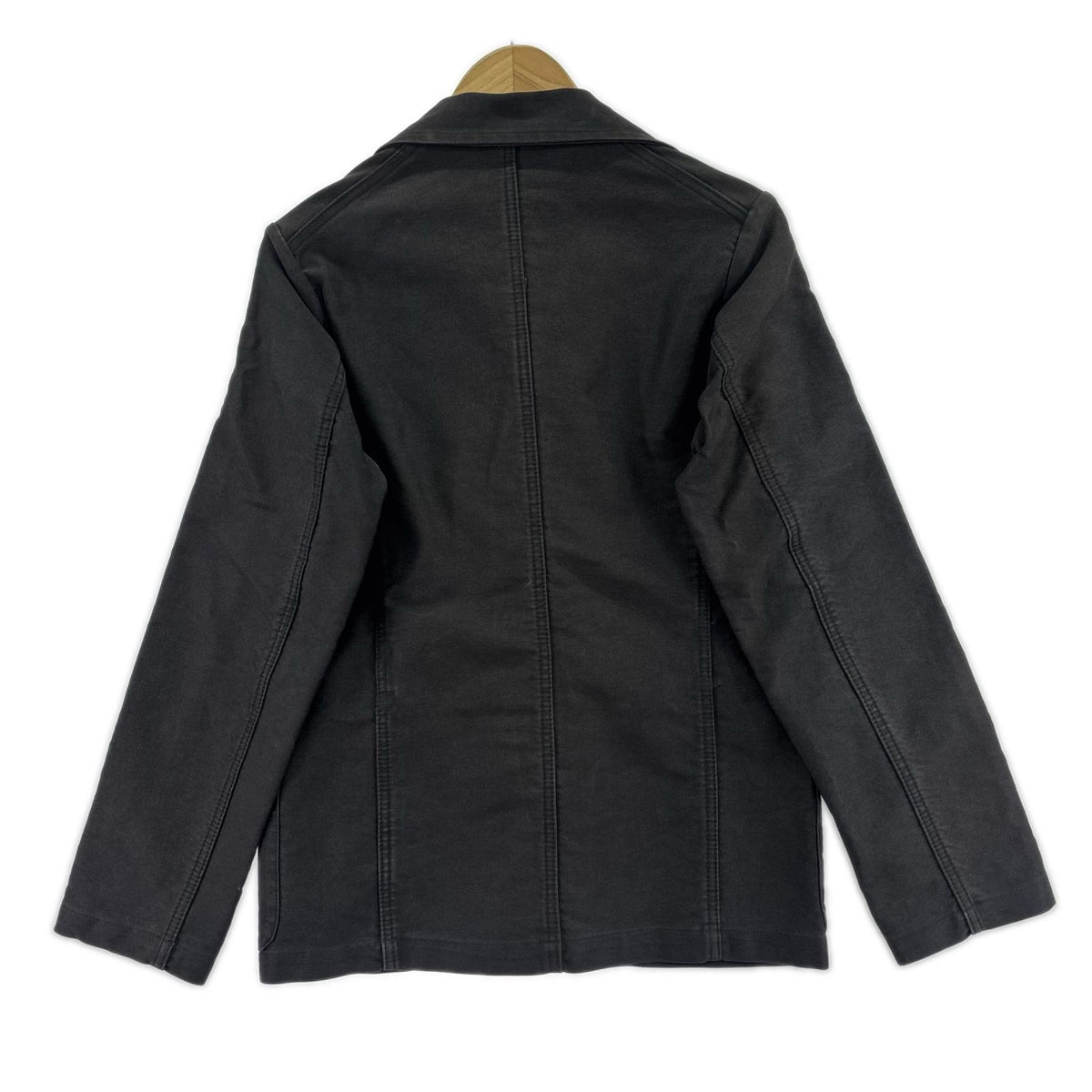 テーラードジャケット FRENCH WORK Black Moleskin Jacket 38 ブラック