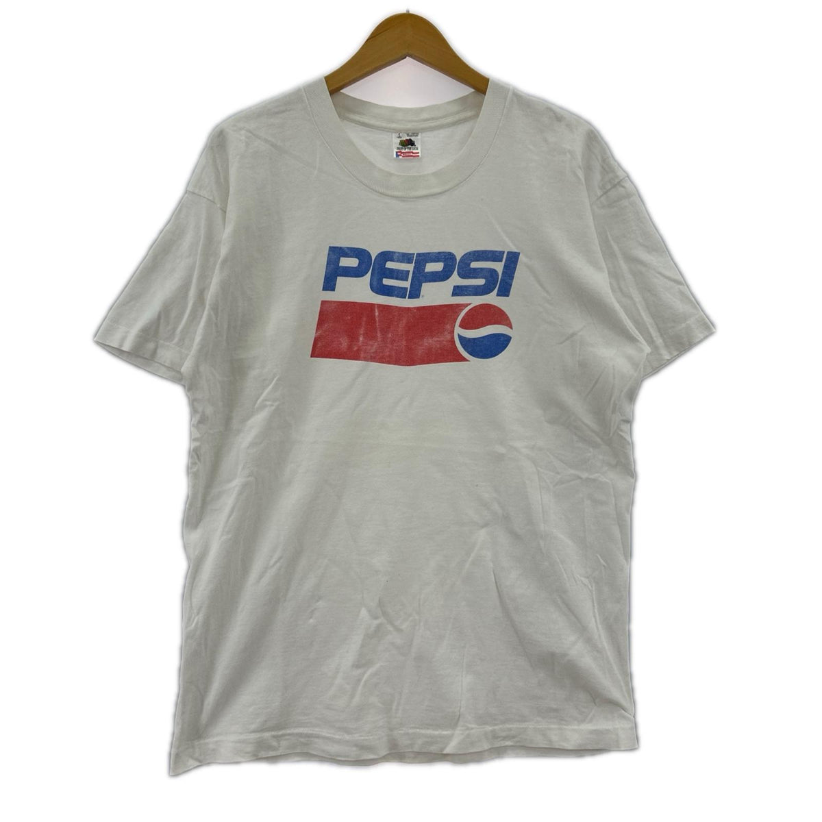 半袖Tシャツ PEPSIロゴ ホワイト L L ホワイト