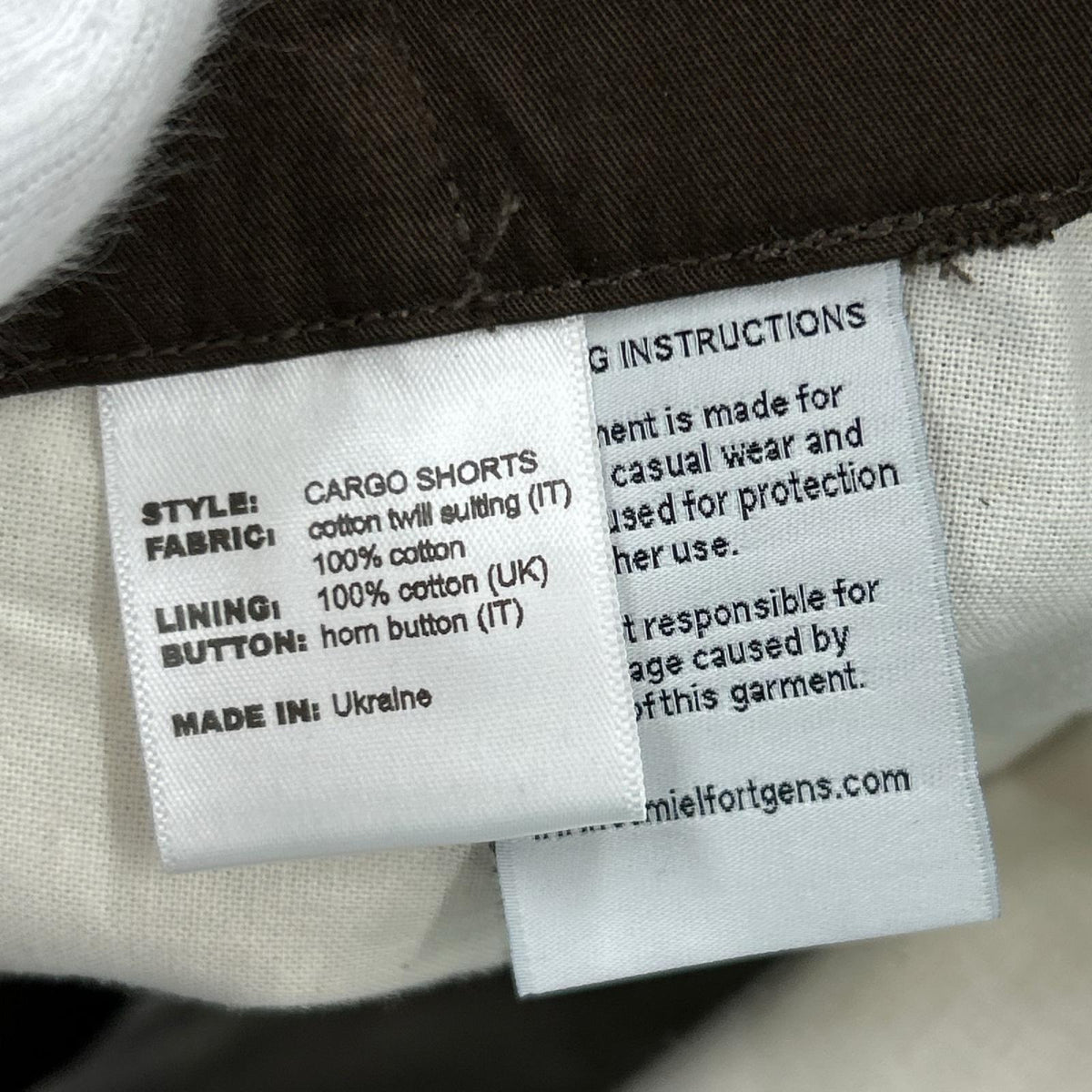 パンツ CARGO SHORTS ブラウン S ブラウン