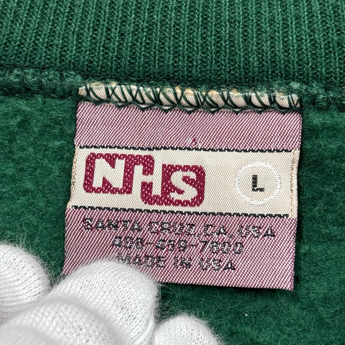 スウェット 90s NHSタグ USA製 スウェット(L) グリーン L グリーン