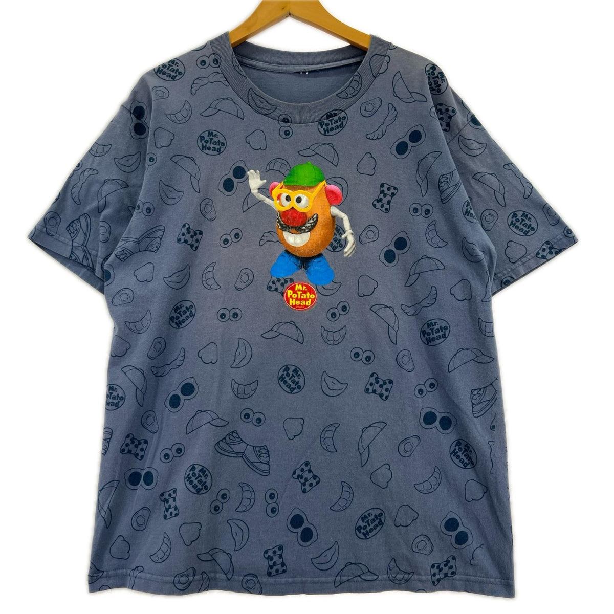 半袖Tシャツ 90s トイストーリー ミスター・ポテトヘッド 総柄T