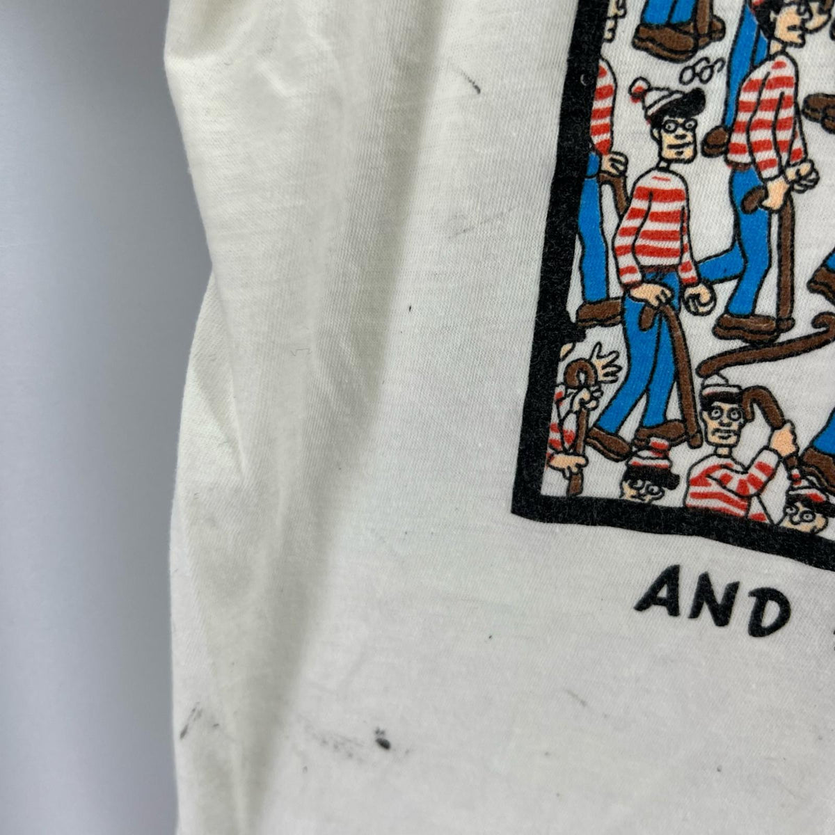 半袖Tシャツ 90s ウォーリーをさがせ! 絵本 Tシャツ (-) 白 ホワイト