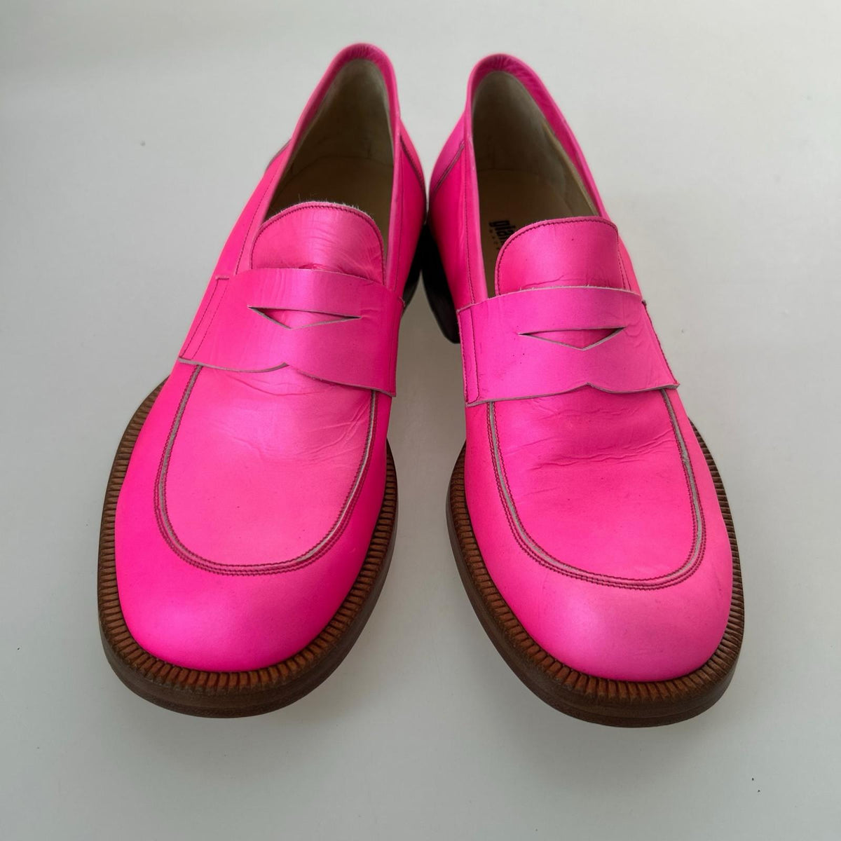 シューズ gianni barbato ローファー 40 1/2 ピンク