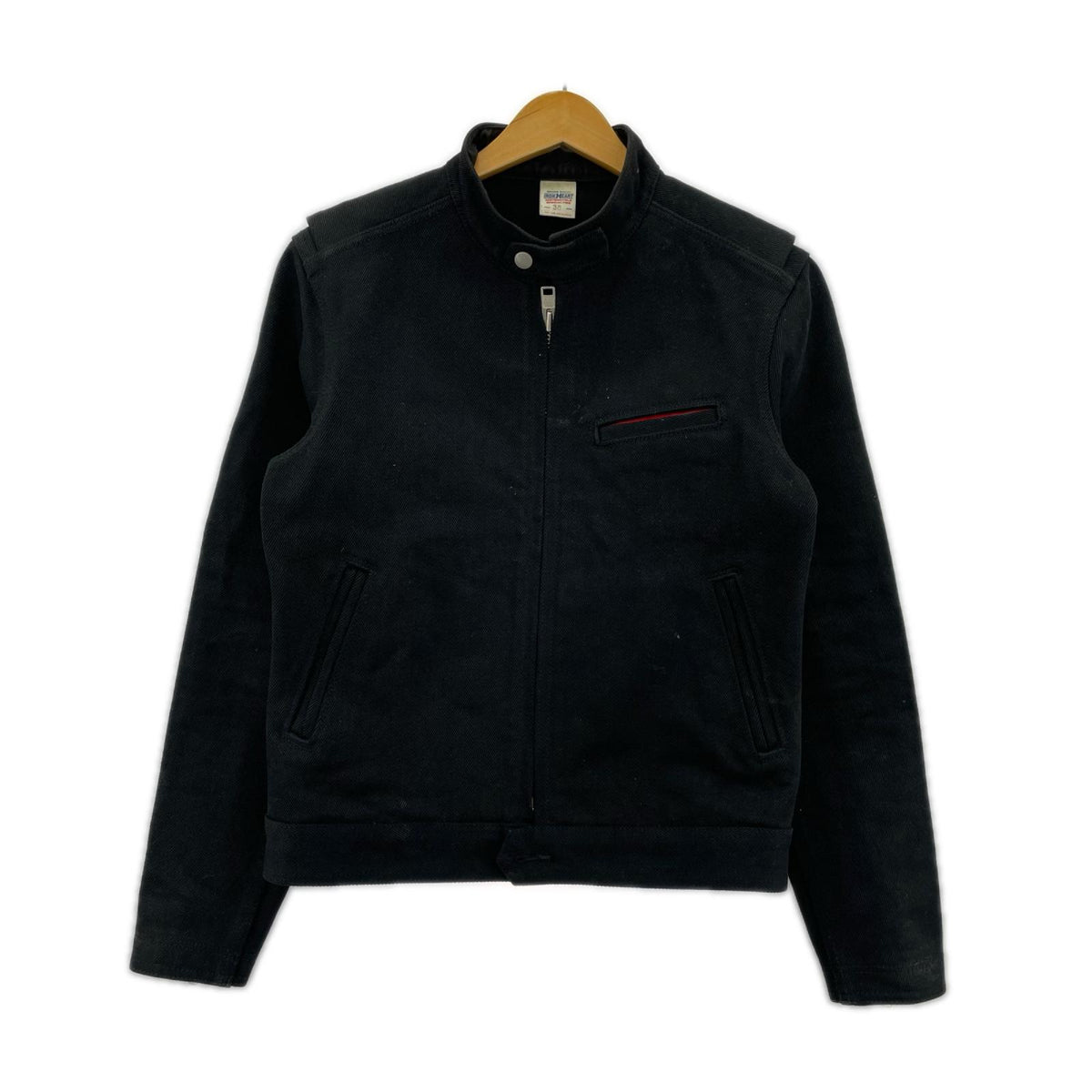 ジャケット シングルライダース デニム BLK (38) 38 ブラック