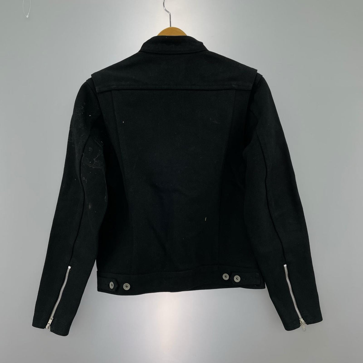 ジャケット シングルライダース デニム BLK (38) 38 ブラック