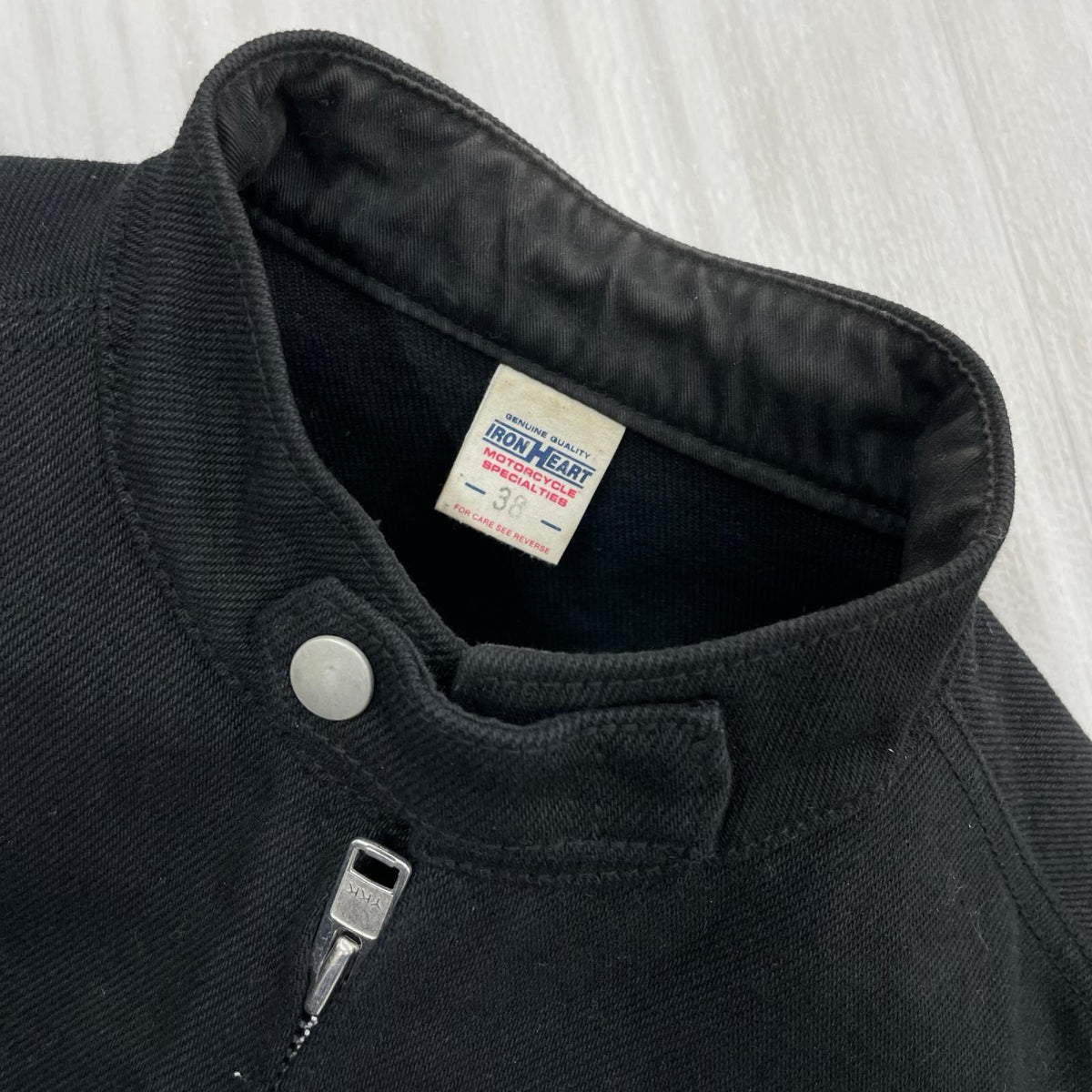 ジャケット シングルライダース デニム BLK (38) 38 ブラック