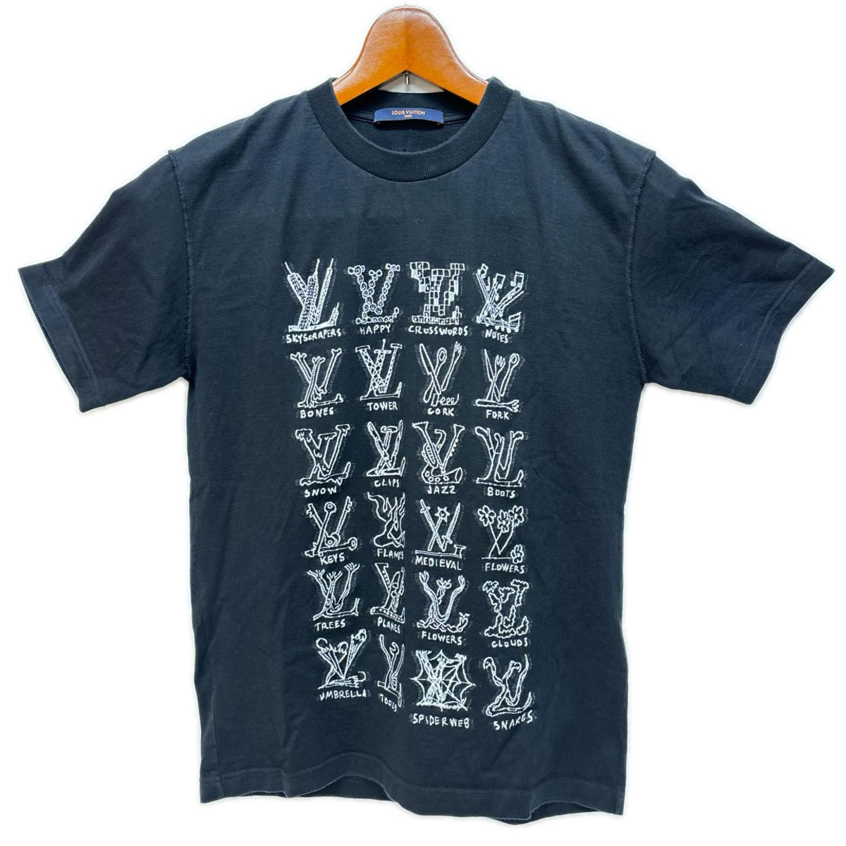 VIRGIL ABLOH/カートゥーンLVロゴカットソー/M/RM211M ZMI HKY20W