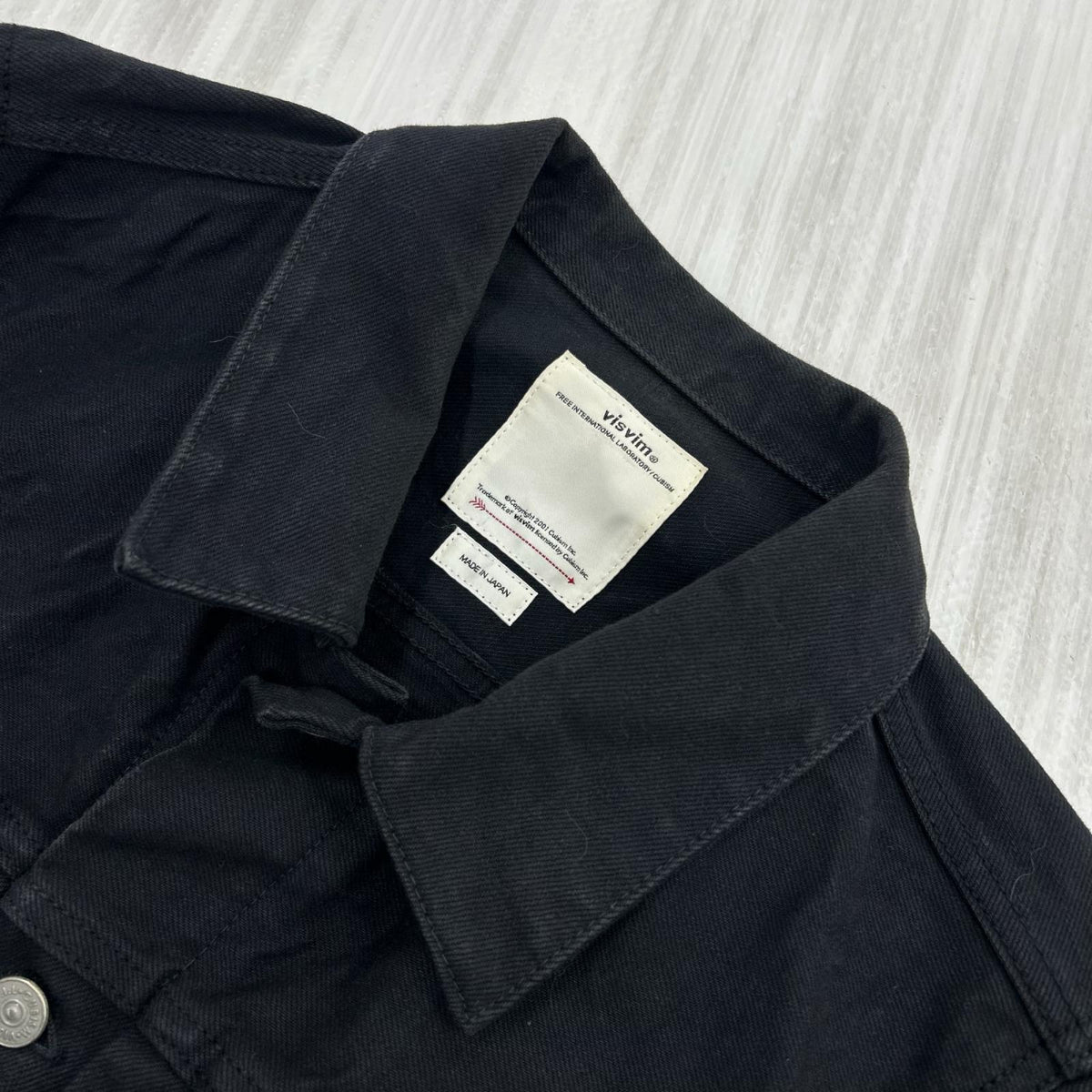 デニムジャケット SS 101 JKT CMYK BLK 2 ブラック