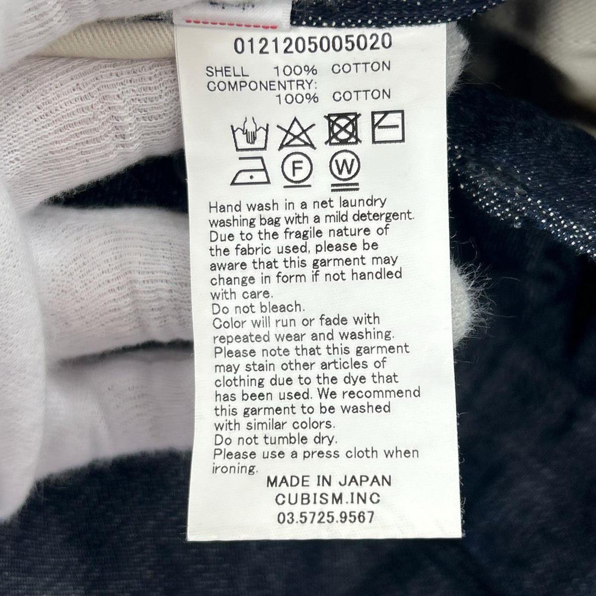 デニムパンツ SS CHINO PANTS HW UNWASHED ネイビー
