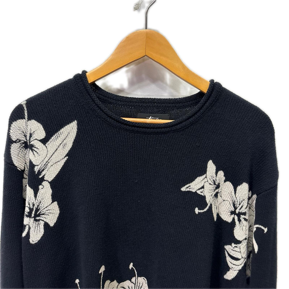 ニット 26SS Floral Roll Neck Sweater 黒 (M) M ブラック