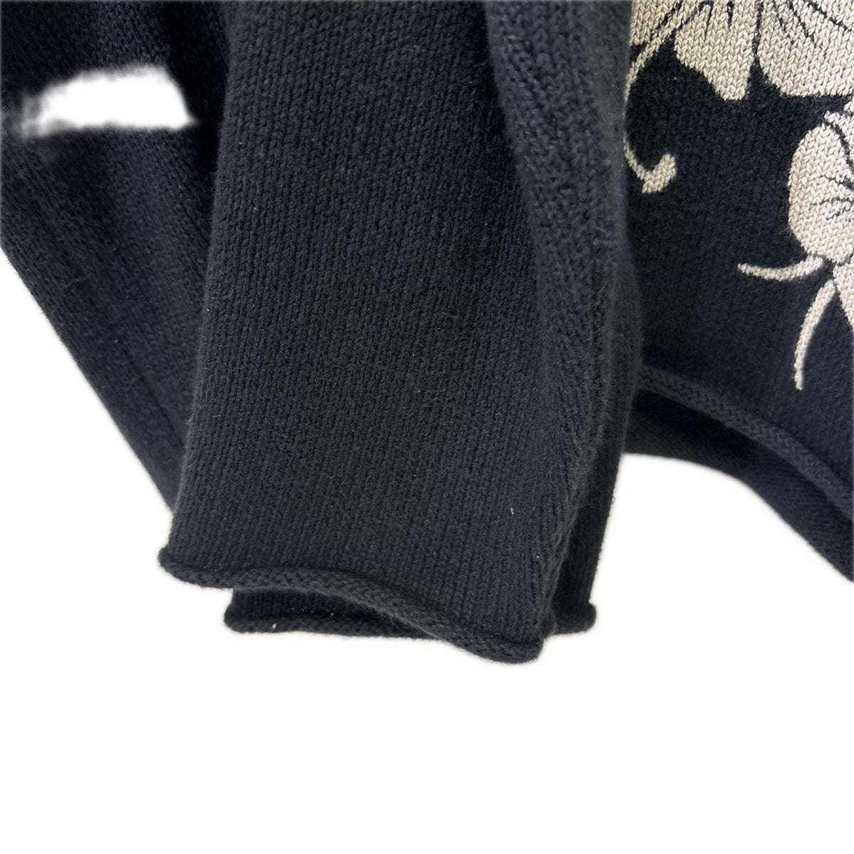 ニット 26SS Floral Roll Neck Sweater 黒 (M) M ブラック