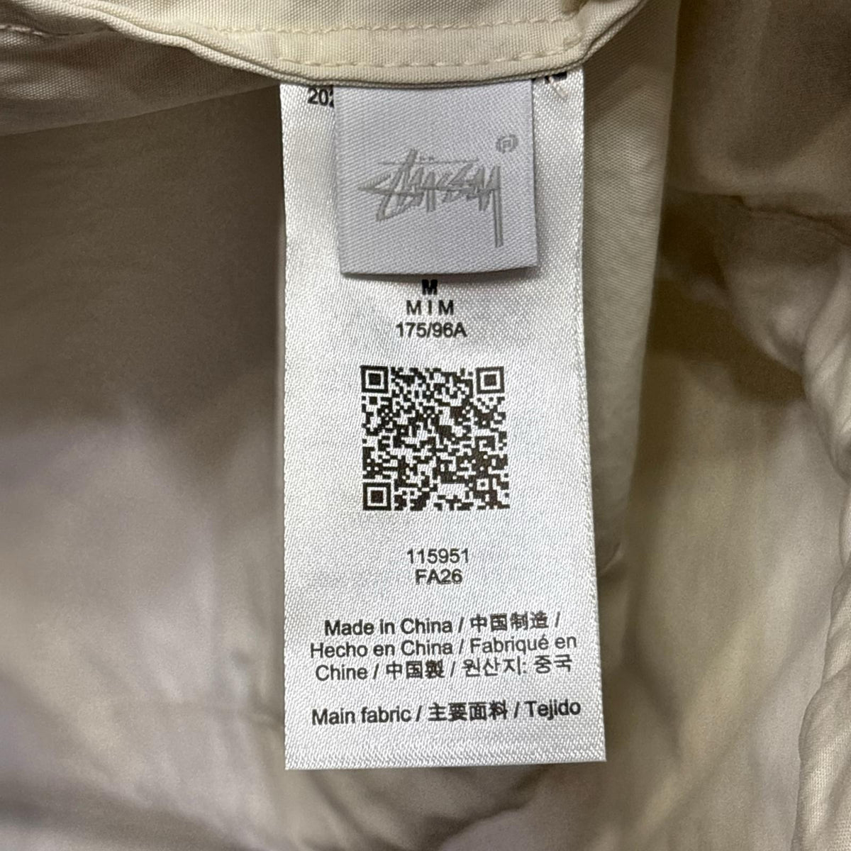 ブルゾン 26AW Waxed Cotton Beach Shell 茶 (M) M ホワイト