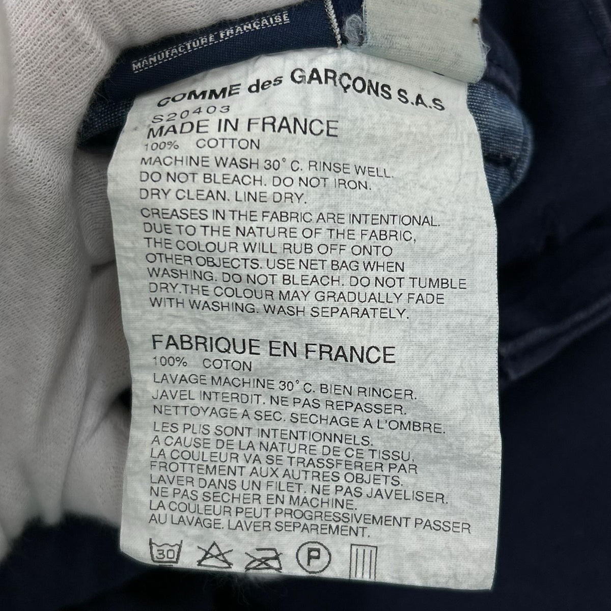 ショートパンツ SHIRT×Bleu de Paname クロップドパンツ S ネイビー