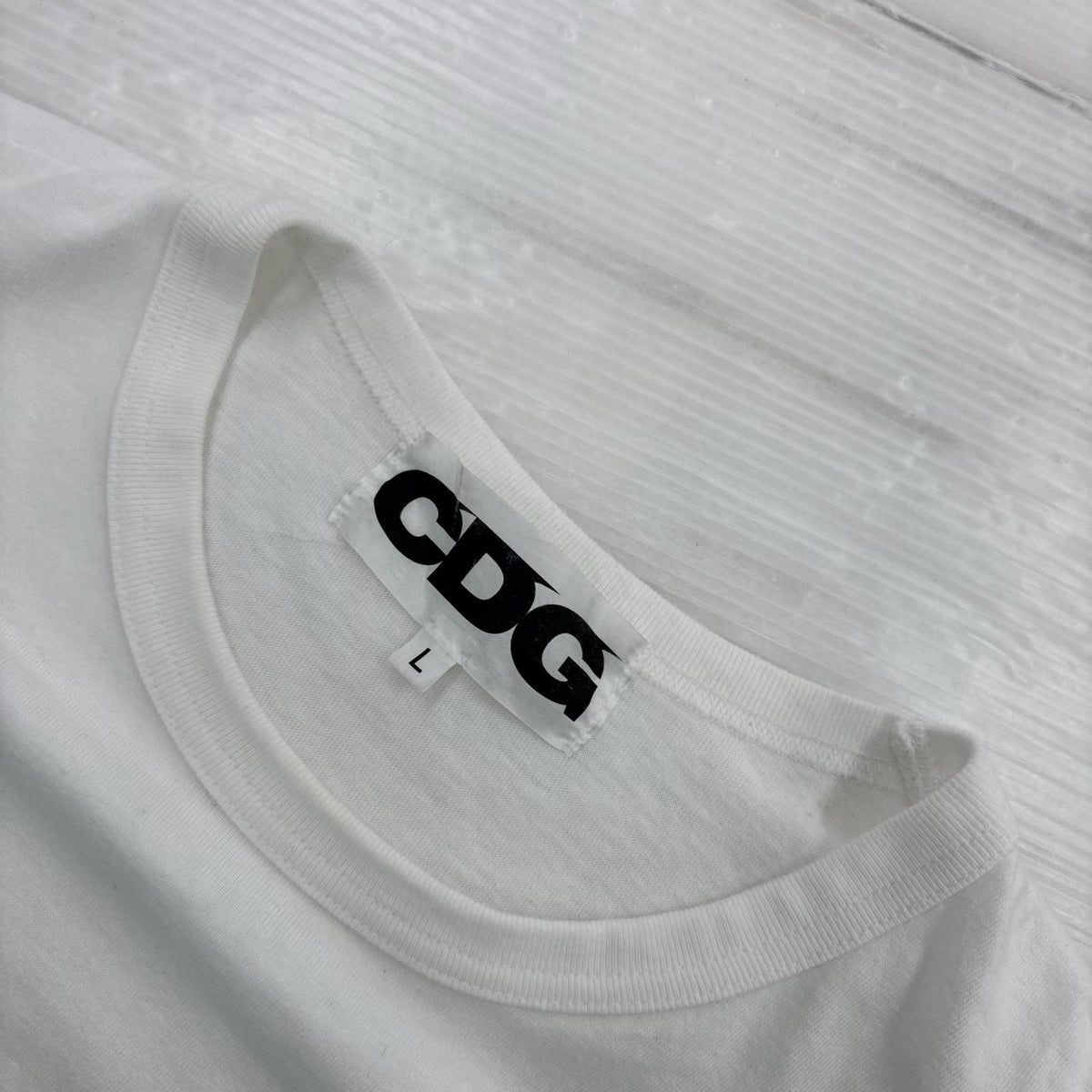 半袖Tシャツ CDG 21SS ロゴプリント L ホワイト