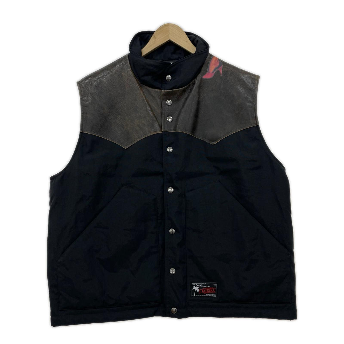 長袖シャツ 20aw pinup girl nylon vest ブラック