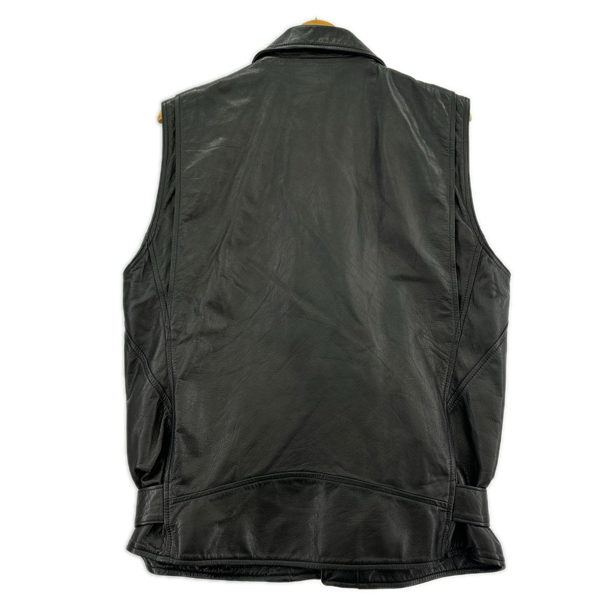その他アウター DAIRIKU 22SS Hand Painted Double Leather Vest M ブラック