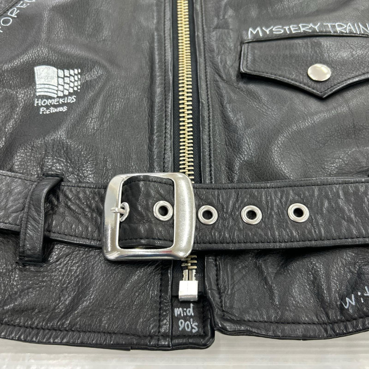 その他アウター DAIRIKU 22SS Hand Painted Double Leather Vest M ブラック