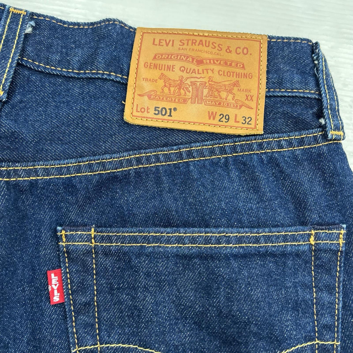 デニムパンツ PREMIUM 501 5222 W29 29 ネイビー