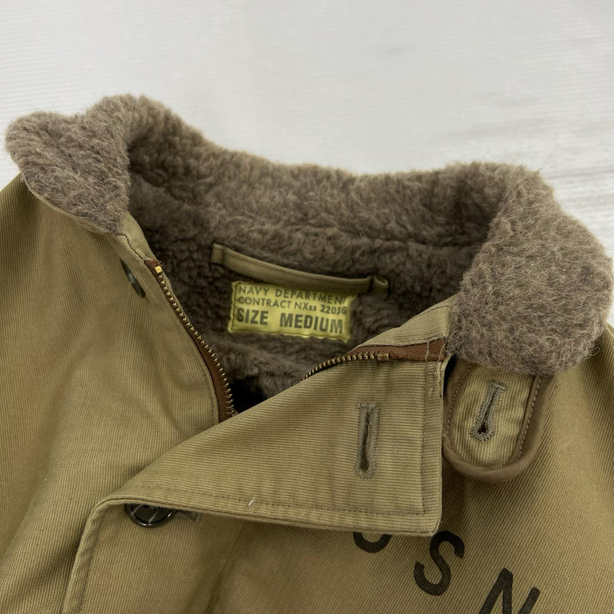 ジャケット USN N-1 デッキデッキジャケット OLV (M) M