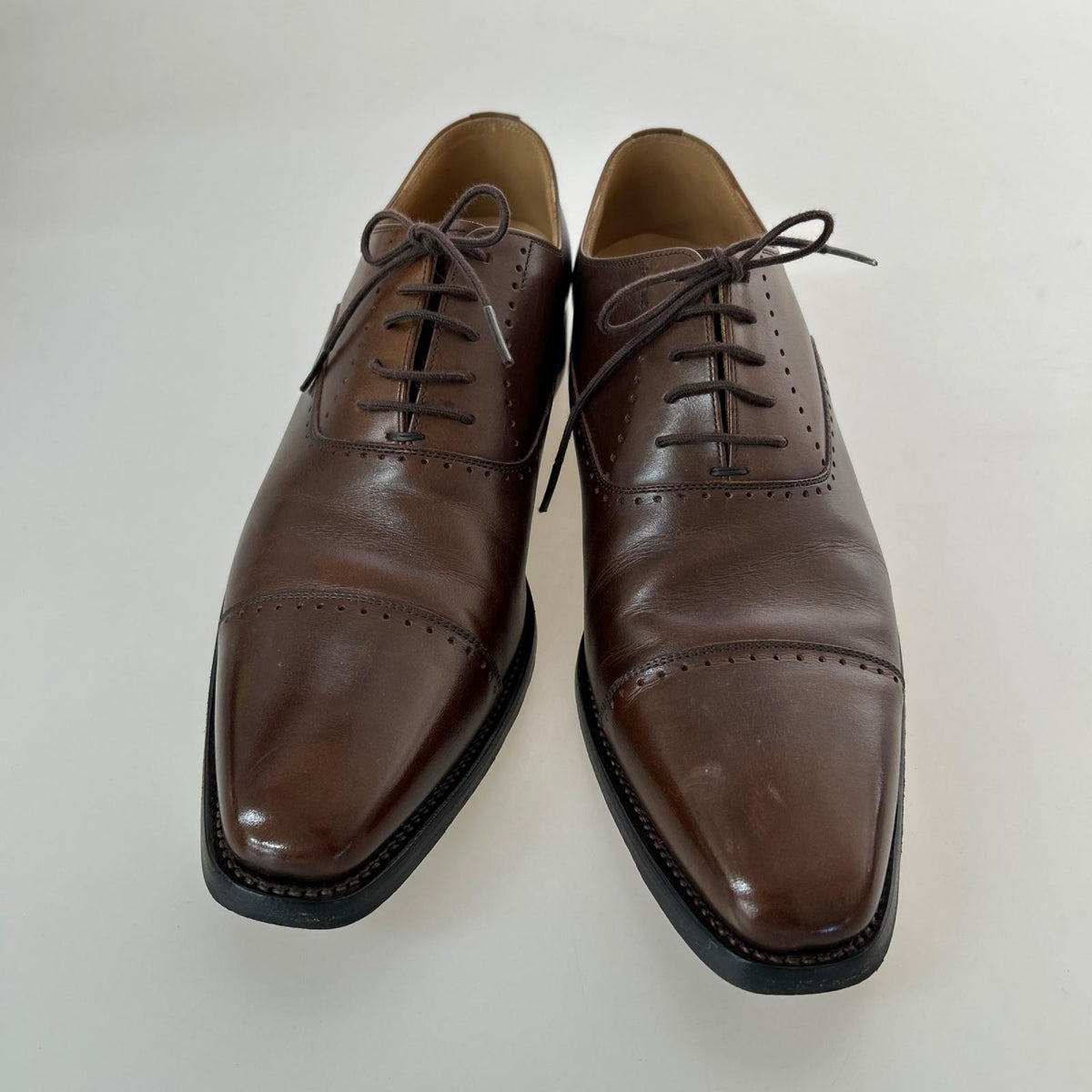 シューズ HIROKAWA レザーシューズ 25.5cm (US7 1/2 UK7 EU41) ブラウン
