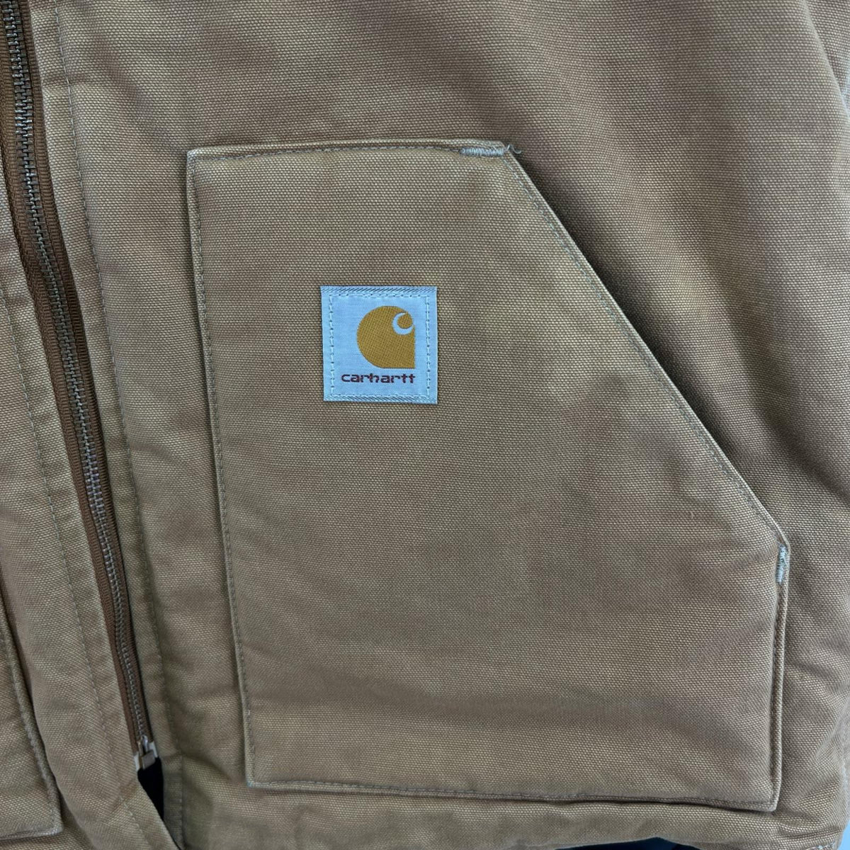 長袖シャツ ダックベスト キャメル ブラウン