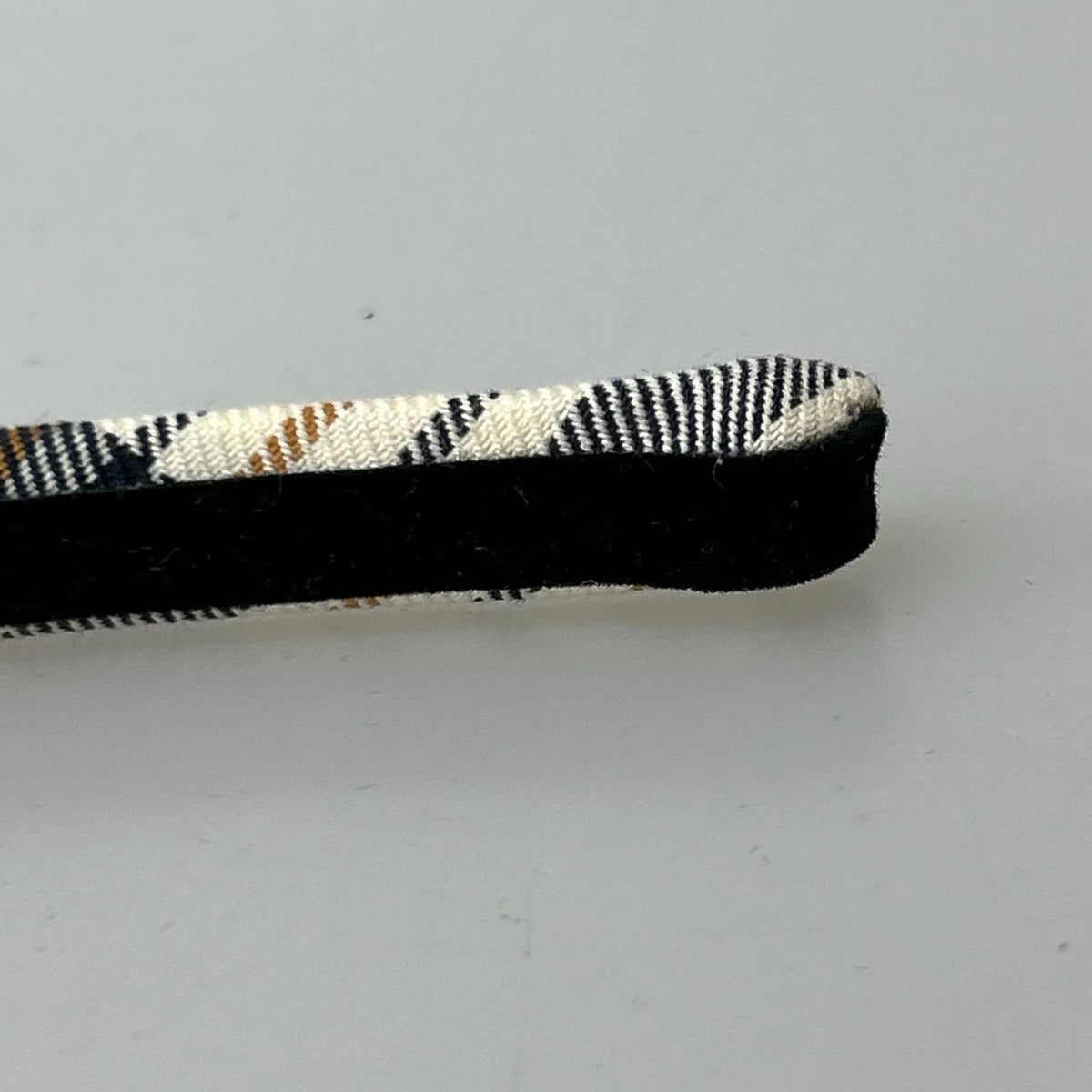 その他アクセサリー チェック柄カチューシャ ベージュ