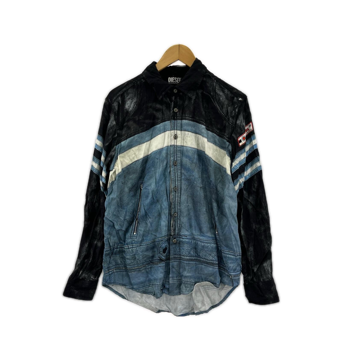 長袖シャツ 23SS S-UMBE-G 転写プリントシャツ 46 46 ブルー