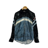 長袖シャツ 23SS S-UMBE-G 転写プリントシャツ 46 46 ブルー
