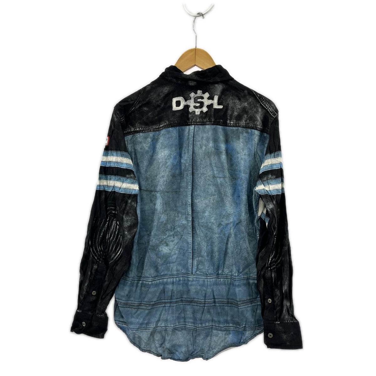 長袖シャツ 23SS S-UMBE-G 転写プリントシャツ 46 46 ブルー