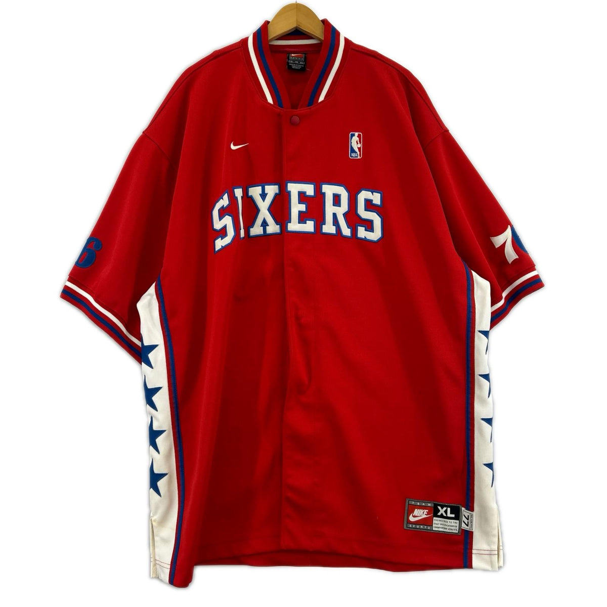 半袖シャツ SIXERS S/Sユニフォーム 赤 XL レッド