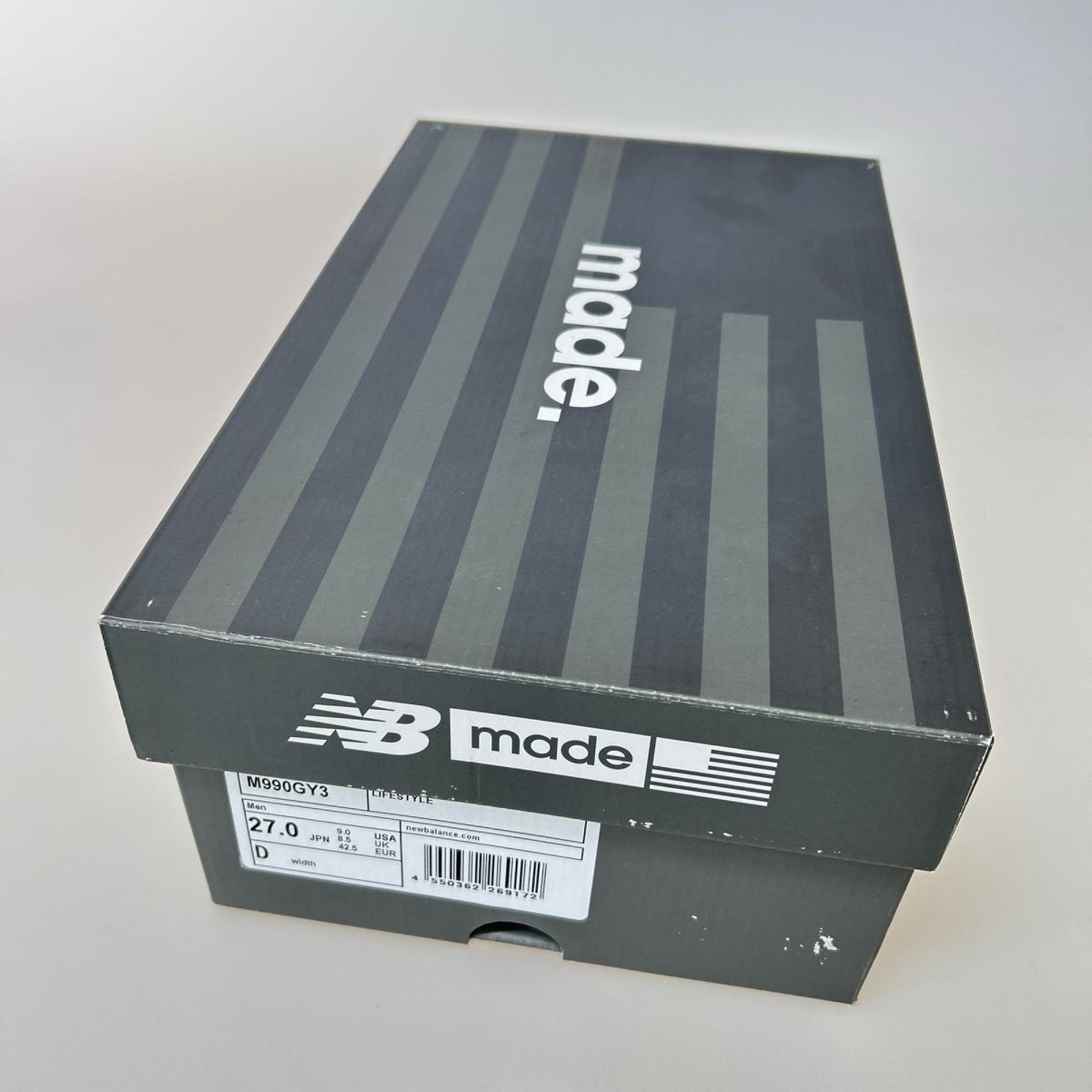 スニーカー M990GY3 スニーカー グレー 27.0cm 27cm (US9 UK8 1/2 EU44) グレー