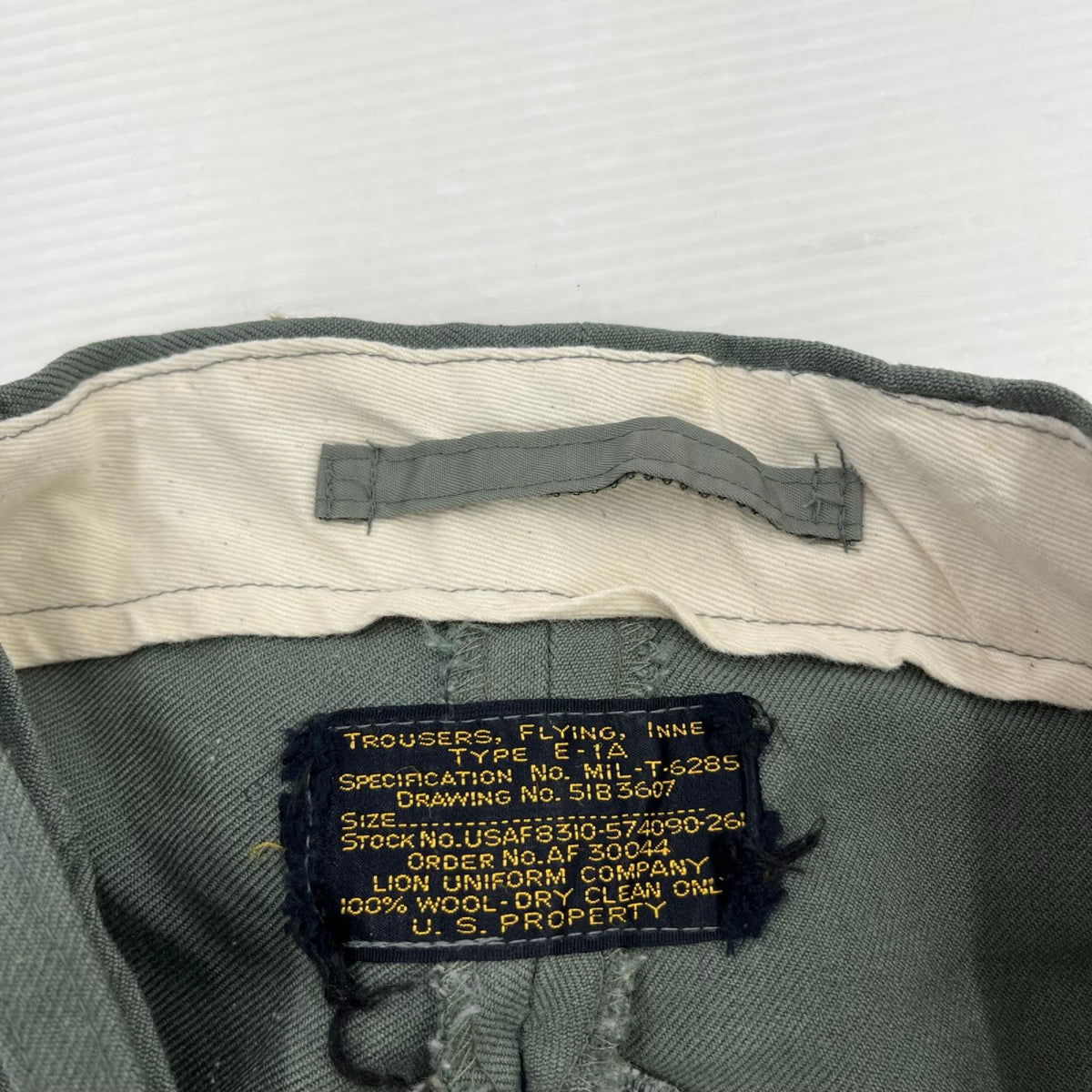 パンツ 50s E-1A TROUSERS FLYING INNER/グリーン グリーン