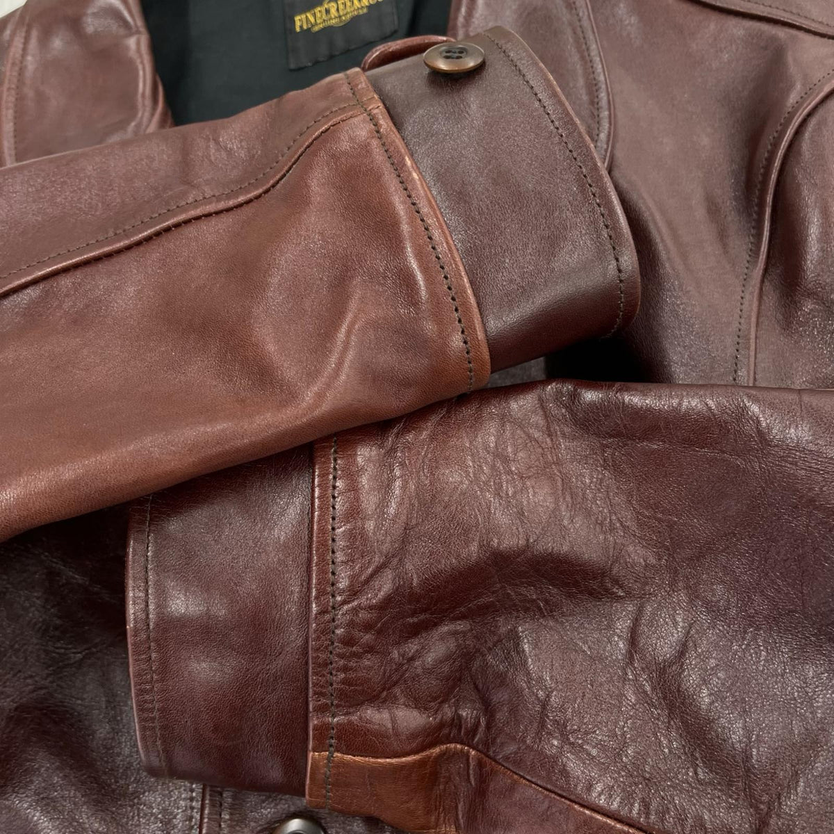 レザージャケット FINE CREEK & CO HORSEHIDE Ale Jacket 42 ブラウン
