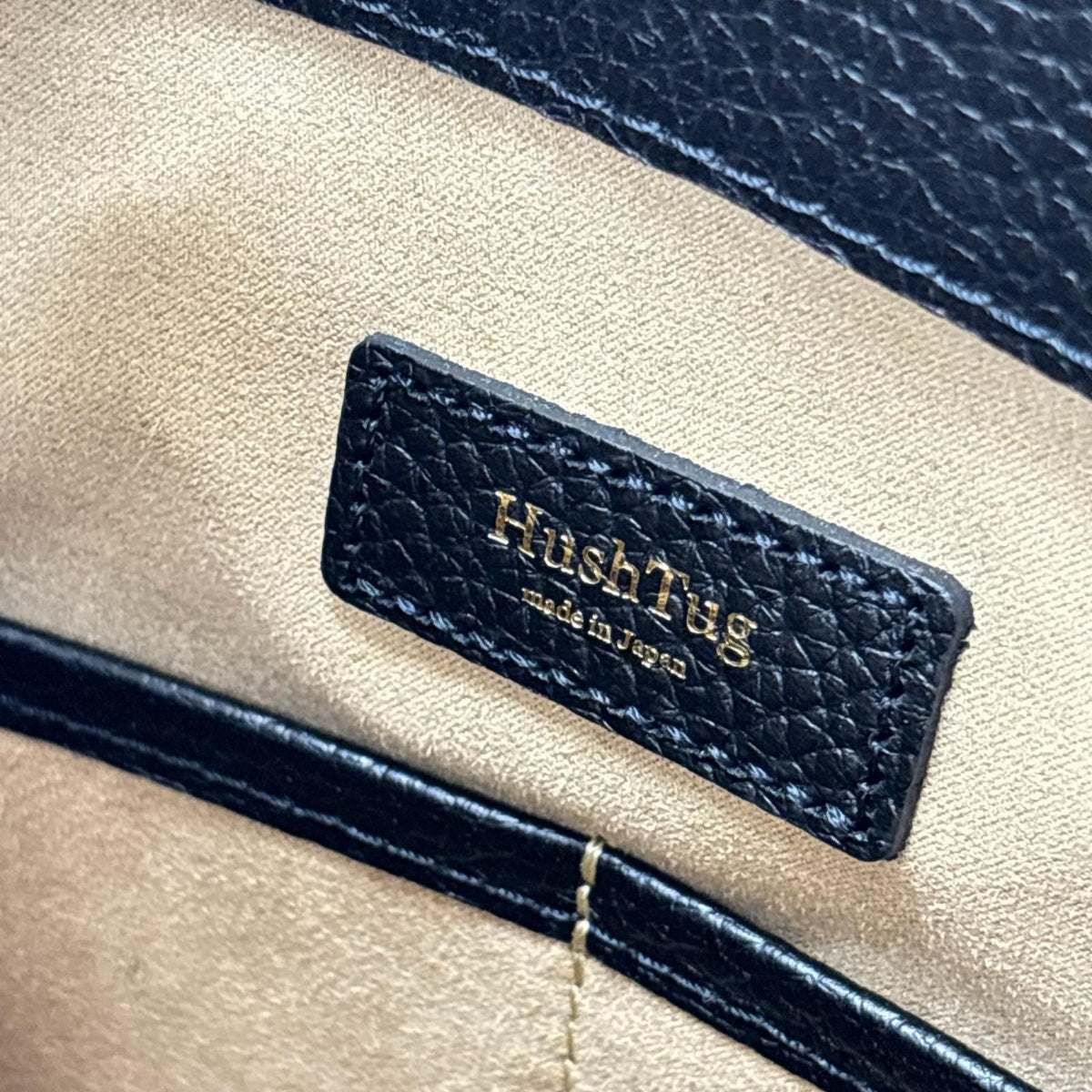 その他バッグ HushTag 姫路レザー ハンドバッグ 黒 ブラック