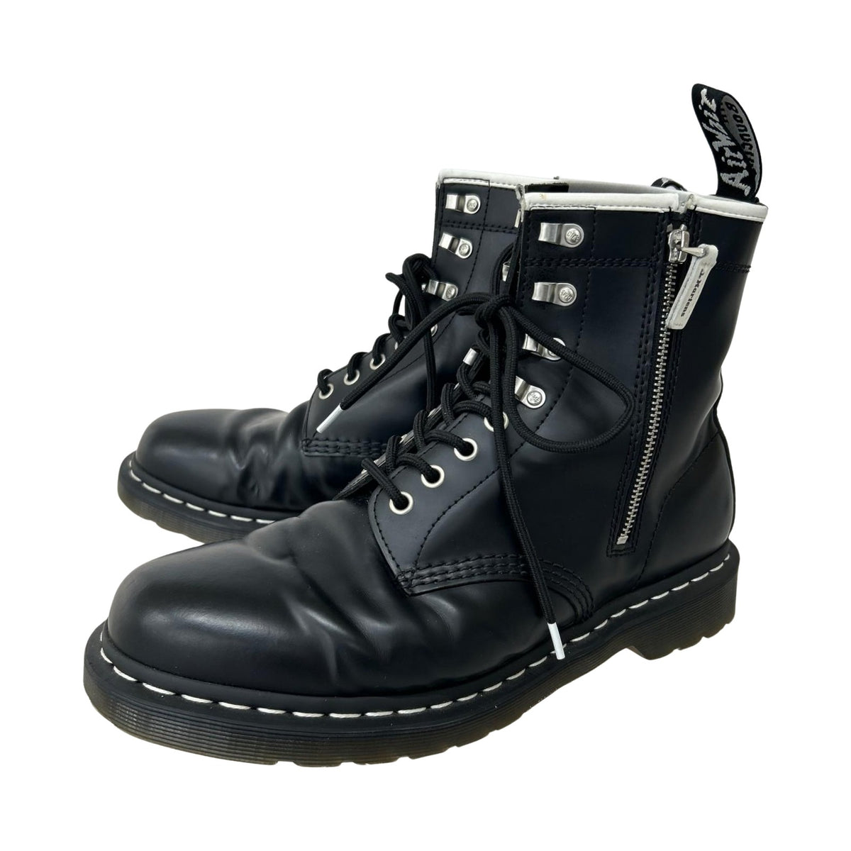 ブーツ 1460 ZIPPED HDW/8ホール/UK9 ブラック