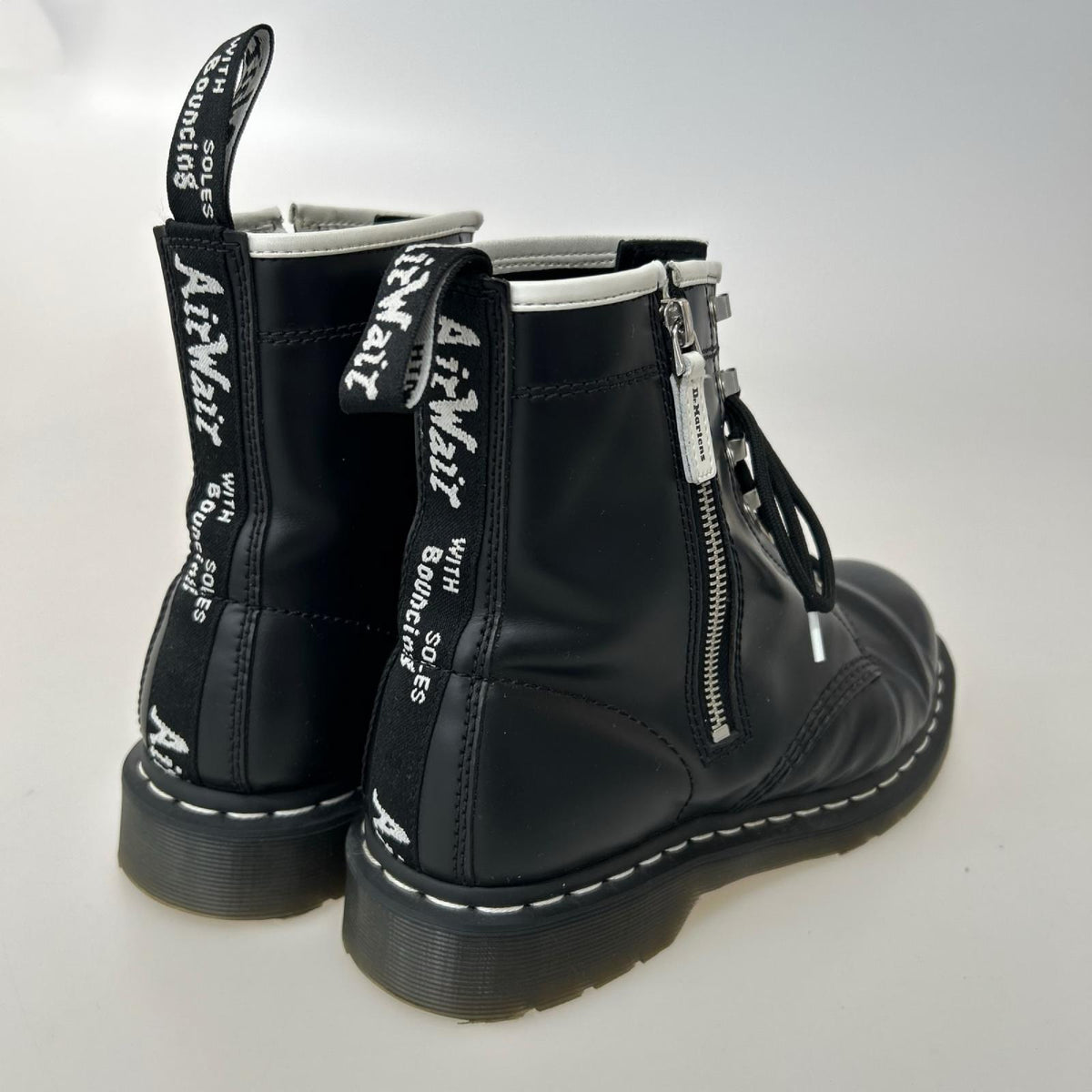 ブーツ 1460 ZIPPED HDW/8ホール/UK9 ブラック
