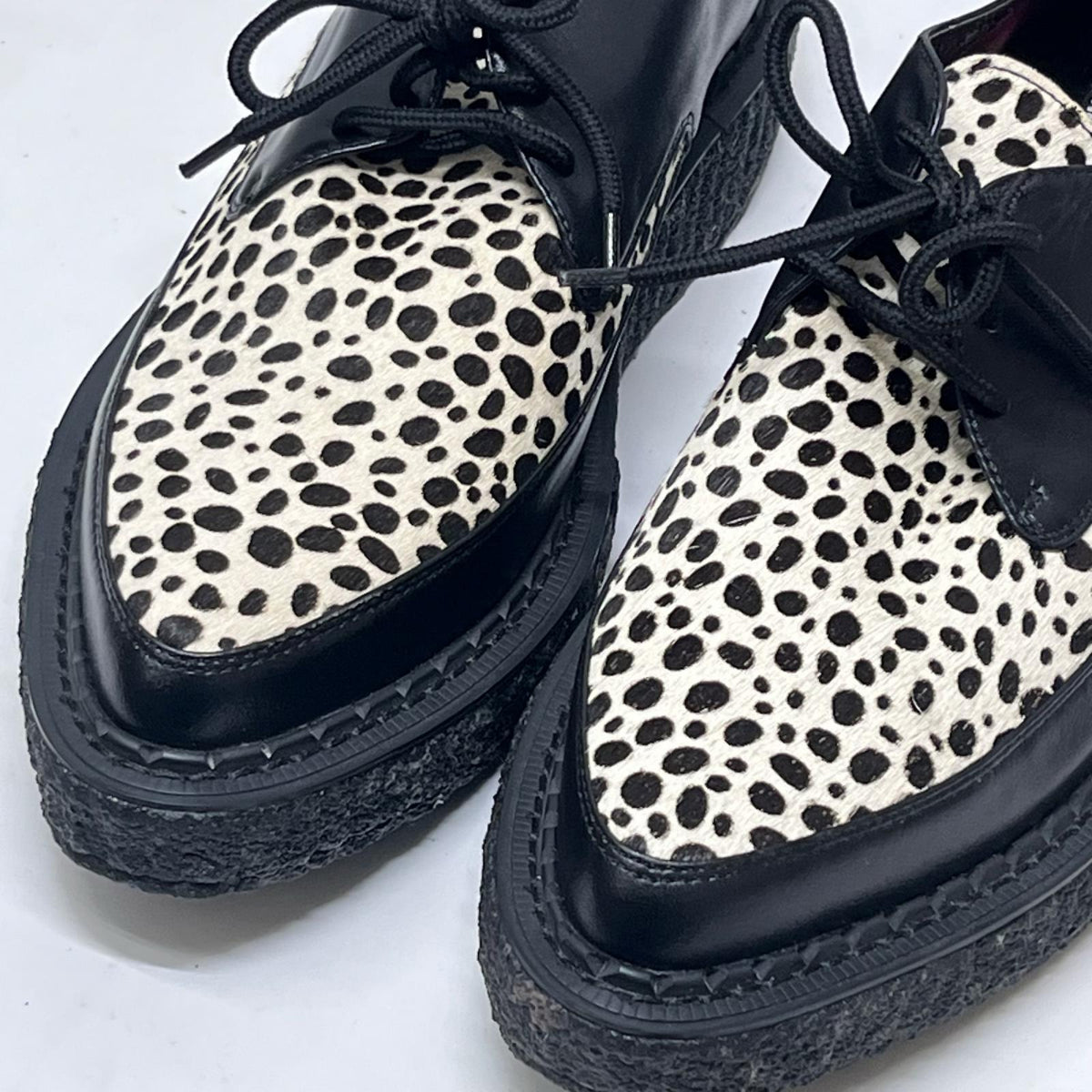 シューズ BLACK×LEOPARD 26cm