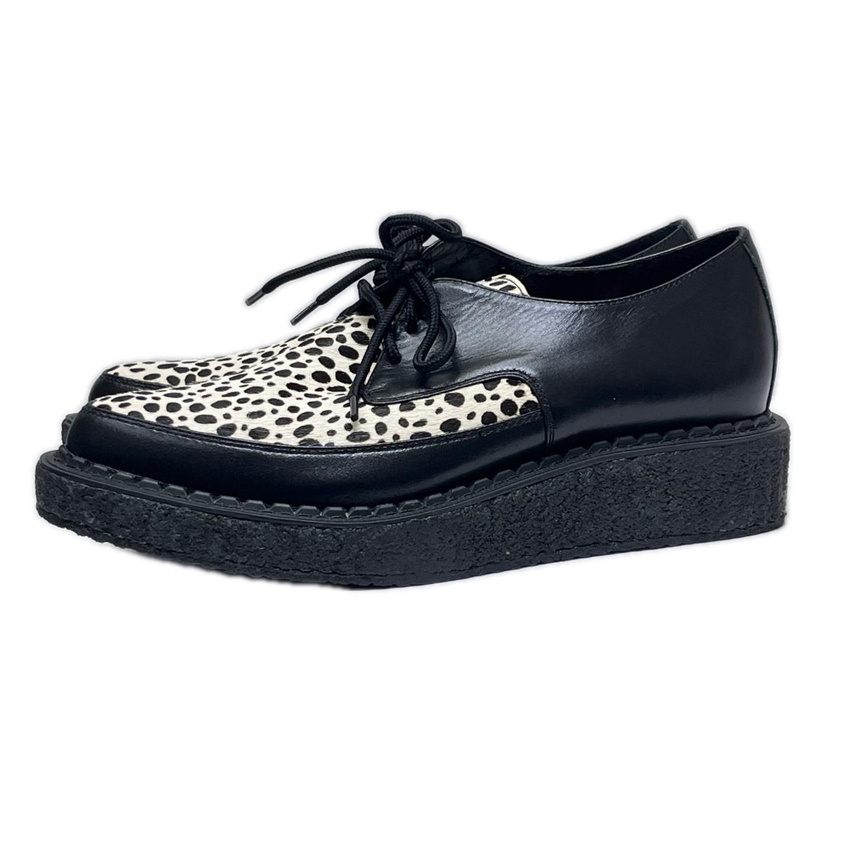 シューズ BLACK×LEOPARD 26cm