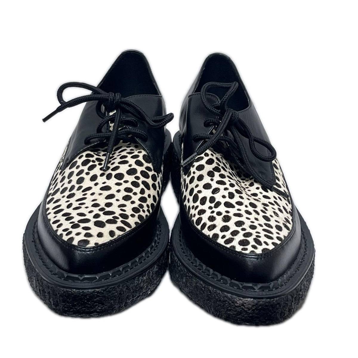 シューズ BLACK×LEOPARD 26cm