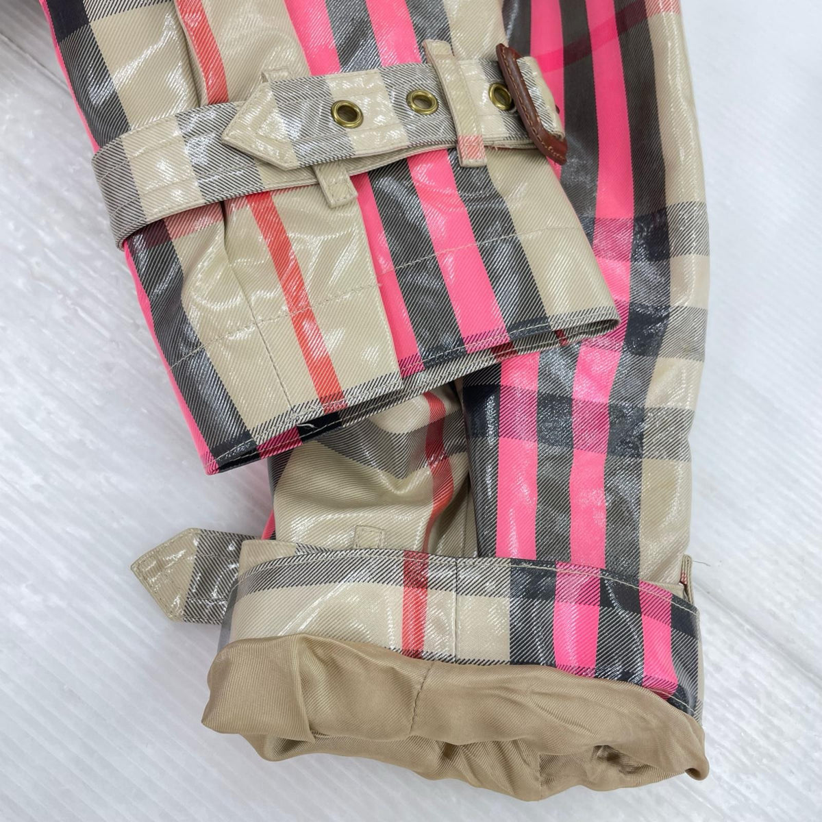 その他アウター BURBERY チェックラバーコート (UK6)