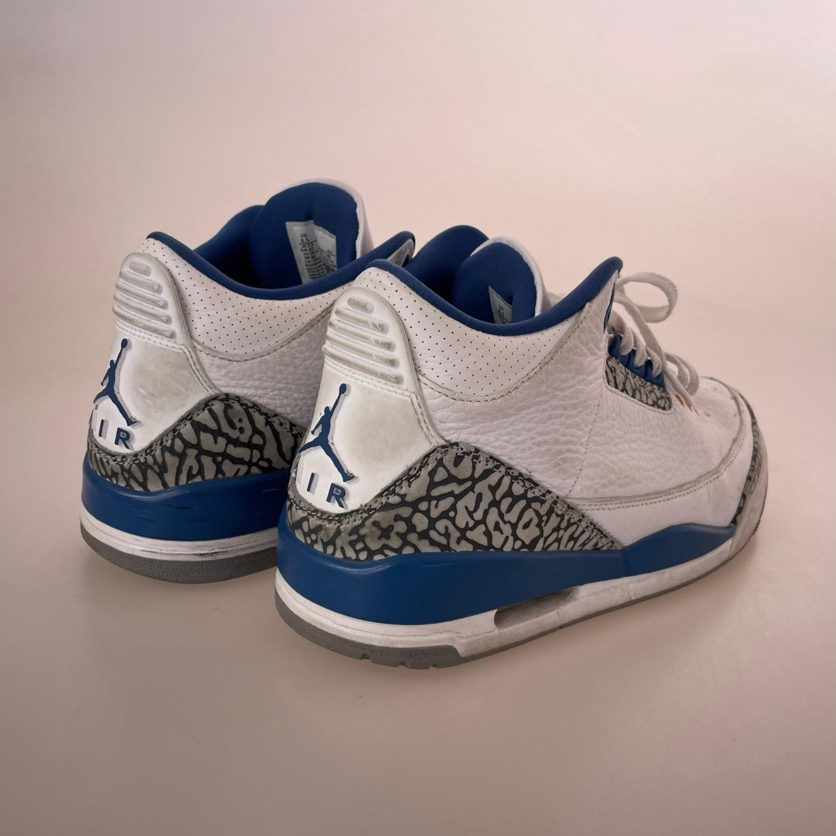 スニーカー AIR JORDAN 3 RETRO WIZARDS TRUE BLUE 26.5cm (US8 1/2 UK8 EU43) ホワイト